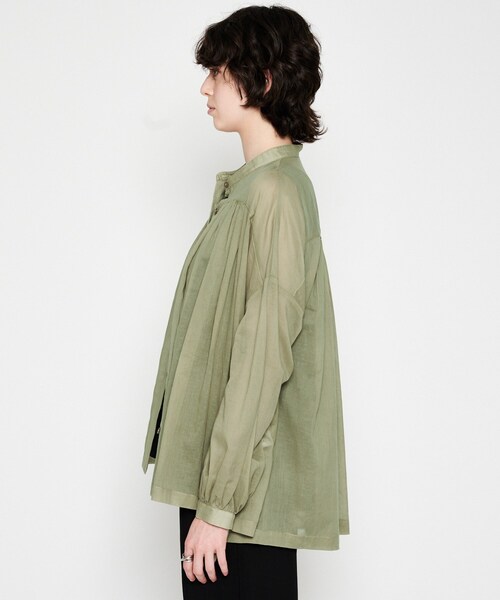 cloenc（クロエンス）の「【手洗い可】コットンシフォンギャザーブラウス（シャツ/ブラウス・レディース・ブラック/オリーブ/ホワイト・02）」の19枚目の写真