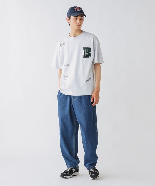 BEAMS HEART（ビームスハート）の「【ユニセックス】レタード ショート スリーブ Tシャツ（Tシャツ/カットソー・メンズ・ホワイト/ライトグレー・LARGE/SMALL/MEDIUM）」の3枚目の写真