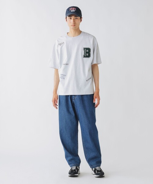 BEAMS HEART（ビームスハート）の「【ユニセックス】レタード ショート スリーブ Tシャツ（Tシャツ/カットソー・メンズ・ホワイト/ライトグレー・LARGE/SMALL/MEDIUM）」の4枚目の写真