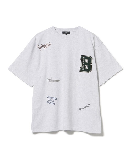 BEAMS HEART（ビームスハート）の「【ユニセックス】レタード ショート スリーブ Tシャツ（Tシャツ/カットソー・メンズ・ホワイト/ライトグレー・LARGE/SMALL/MEDIUM）」の11枚目の写真