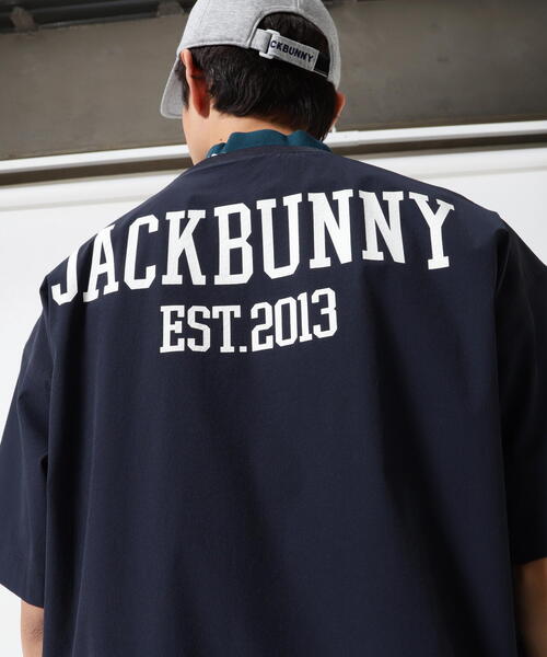 Jack Bunny!!(ジャックバニー)の「【Jack Bunny!!】40Dナイロンタフタ半袖スニードジャケット(その他トップス・メンズ・ホワイト/ネイビー/グリーン・LARGE/X-LARGE/MEDIUM)」の3枚目の写真