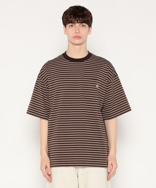 MEN'S BIG SILHOUETTE POCKET T-SHIRT STRIPE（Tシャツ