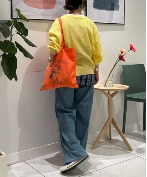 SOMETHING（サムシング）の「SOMETHING(サムシング)「SUMMER COOL」 涼しいワイドベーカーデニムパンツ（デニムパンツ・レディース・ライトインディゴブルー・M/L/XS/S）」の14枚目の写真