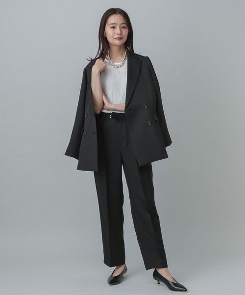 GLOBAL WORK（グローバルワーク）の「レースシアープルオーバー半袖/MATINEE LINE/327912（Tシャツ/カットソー・レディース・チャコールグレー/ブラック/アイボリー・MEDIUM/LARGE）」の21枚目の写真