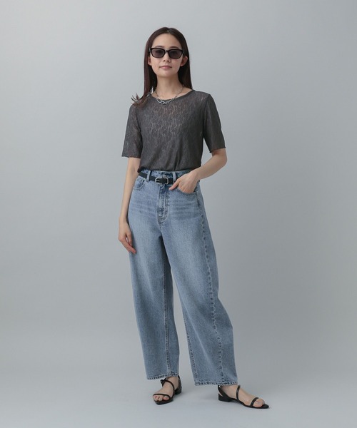 ぽちょ商品 セール】レースシアープルオーバー半袖/MATINEE LINE/327912（T