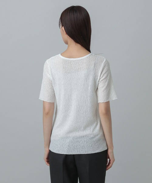セール】レースシアープルオーバー半袖/MATINEE LINE/327912（T