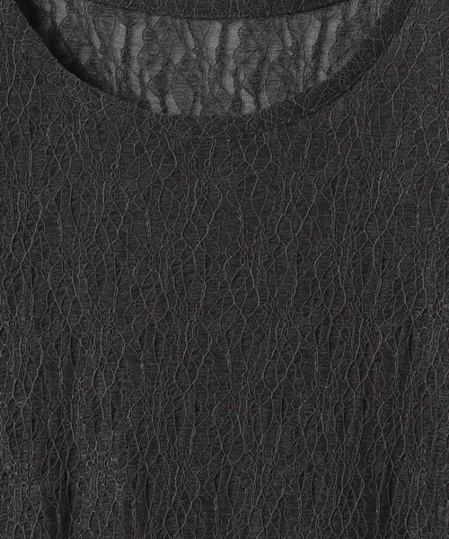 GLOBAL WORK（グローバルワーク）の「レースシアープルオーバー半袖/MATINEE LINE/327912（Tシャツ/カットソー・レディース・チャコールグレー/ブラック/アイボリー・MEDIUM/LARGE）」の20枚目の写真