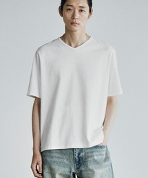 WYM LIDNM�i�E�B�� �o�C ���h���j�́uEXTRA FINE COTTON BASIC TEE -SLIM CROPPED FIT-(V-NECK / CREW-NECK)�iT�V���c/�J�b�g�\�[�j�v