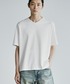 WYM LIDNM（ウィム バイ リドム）の「EXTRA FINE COTTON BASIC TEE -SLIM CROPPED FIT-(V-NECK / CREW-NECK)（Tシャツ/カットソー・S）」