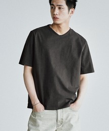 WYM LIDNM�i�E�B�� �o�C ���h���j�́uEXTRA FINE COTTON BASIC TEE -SLIM CROPPED FIT-(V-NECK / CREW-NECK)�iT�V���c/�J�b�g�\�[�j�v