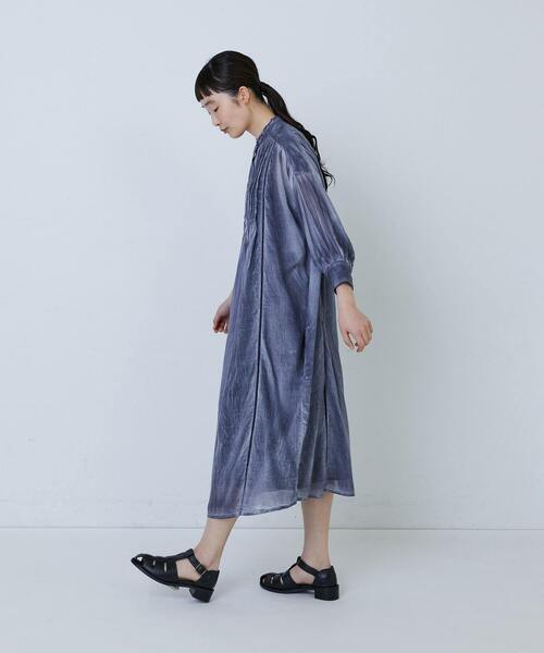 LOISIR（ロワズィール）の「【MTサイズ有り】インドピグメントダイシャツワンピース（ワンピース・レディース・ピンク/ネイビー・M/MT）」の13枚目の写真