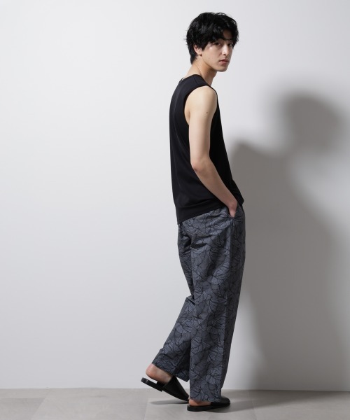 NANO universe（ナノユニバース）の「シルケットスムースノースリブプルオーバー（タンクトップ・メンズ・ブラック/スミクロ/ホワイト・S/M/L）」の19枚目の写真