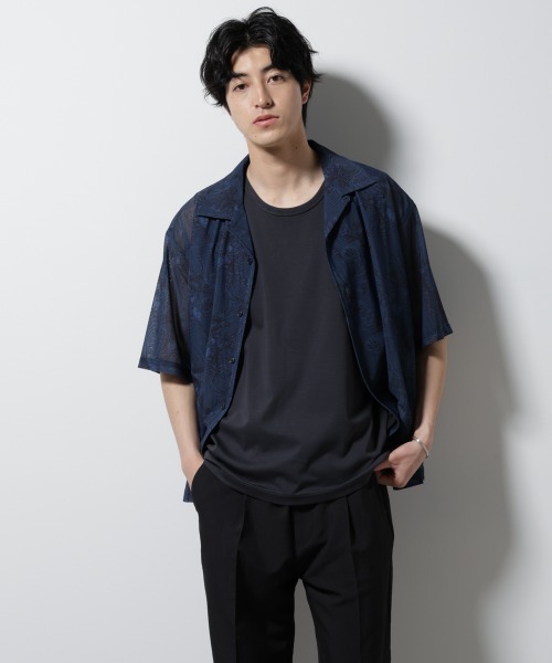 NANO universe（ナノユニバース）の「シルケットスムースノースリブプルオーバー（タンクトップ・メンズ・ブラック/スミクロ/ホワイト・S/M/L）」の17枚目の写真