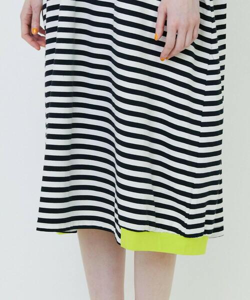 FRAPBOIS(フラボア)の「ボーダーカットワンピ(ワンピース・レディース・ブルー/ホワイト・1)」の8枚目の写真