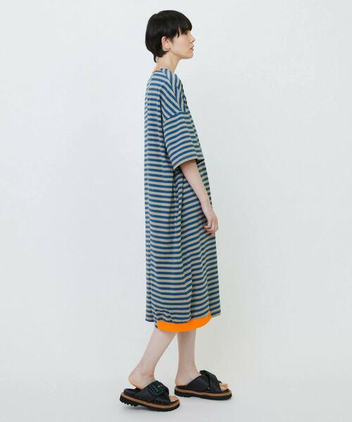 FRAPBOIS(フラボア)の「ボーダーカットワンピ(ワンピース・レディース・ブルー/ホワイト・1)」の17枚目の写真