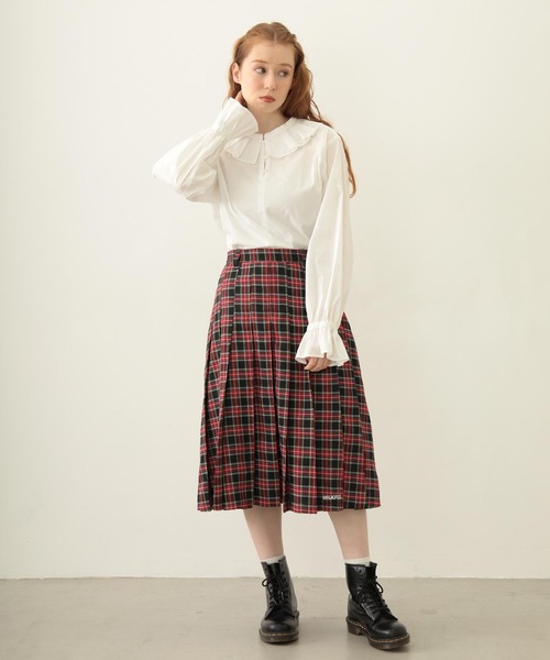 MILKFED.（ミルクフェド）の「MULTI RUFFLE COLLAR BLOUSE（シャツ/ブラウス・レディース・ブラック/ホワイト/ベージュ・ONE SIZE）」の16枚目の写真