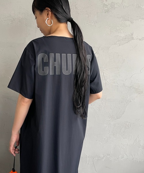 ●新品● CHUMS エアトレイルストレッチチャムスワンピース Ｌサイズブラック Airtrail Stretch CHUMS One-Piece/エアトレイルストレッチ