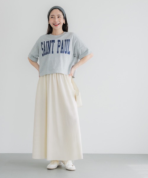 coco セール】ジョーゼットリブフレアスカート（スカート）｜coca（coca