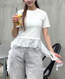 3.3 Field Trip  | 3.3 Field Trip／レースダブルフリルT(Tシャツ/カットソー)