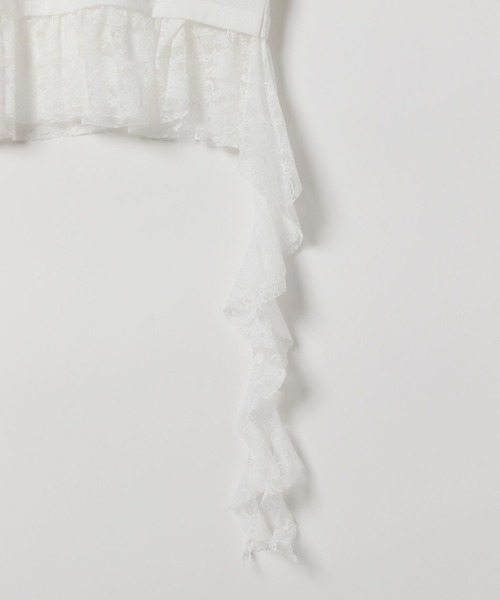 3.3 Field Trip （3.3フィールドトリップ）の「3.3 Field Trip／レースダブルフリルT（Tシャツ/カットソー・レディース・ブラック/オフホワイト・FREE）」の21枚目の写真