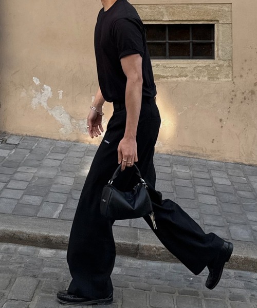 THE CLE ザクレ　ブラック スラックス MARBELT SLACKS セール】MARBELT SLACKS（スラックス）｜THE CLE（ザクレ）の