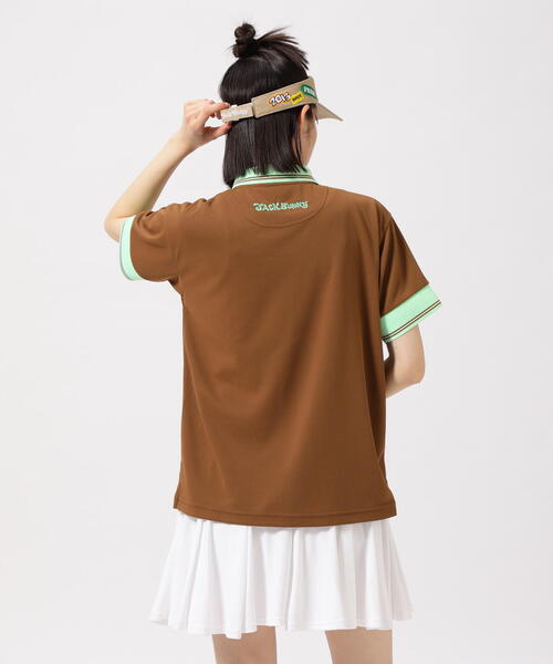 Jack Bunny!!（ジャックバニー）の「【Jack Bunny!!】フルダルメッシュ半袖ポロシャツ（ポロシャツ・レディース・ホワイト/ブラウン/グリーン・SMALL/MEDIUM/LARGE）」の21枚目の写真