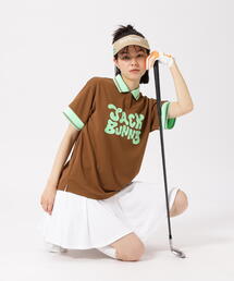 【Jack Bunny!!】フルダルメッシュ半袖ポロシャツ