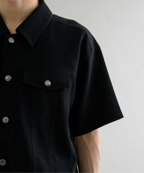 EPNK】Jacket like half sleeve shirt / ジャケットライクハーフ