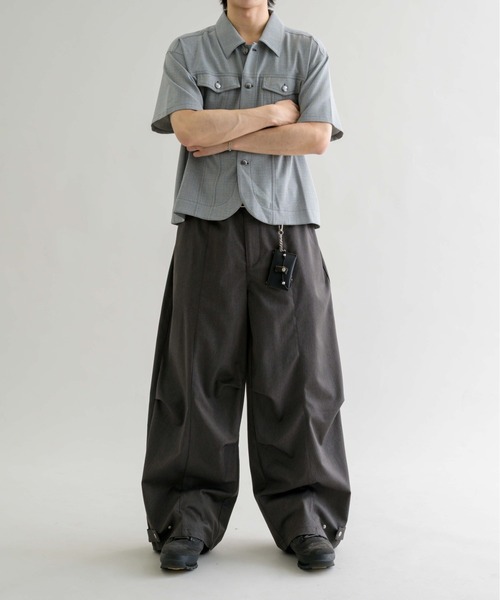 epnok ジャケットライクハーフスリーブシャツ EPNK】Jacket like half sleeve shirt / ジャケットライクハーフ