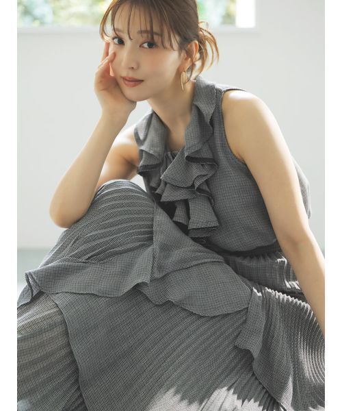 SNIDEL（スナイデル）の「スクエアヘムティアードスカート