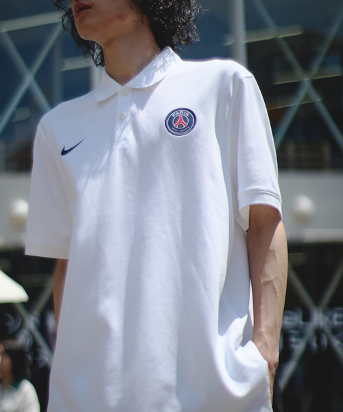 NIKE(ナイキ)の「【NIKE / ナイキ】 PSG THE NIKE PL DF 2.0 HV8994(ポロシャツ・メンズ・ホワイト・SMALL/MEDIUM/LARGE/X-LARGE/XX-LARGE)」の1枚目の写真