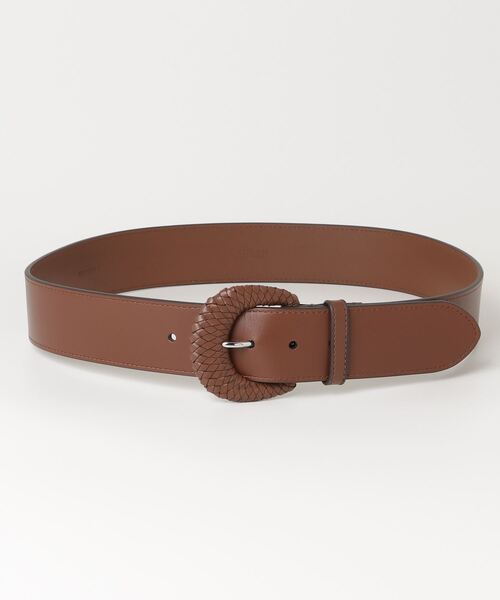 LAUREN RALPH LAUREN/ウーブンバックル ヴァケッタワイド ベルト ウーブンバックル ヴァケッタ レザー ワイド ベルト（ベルト