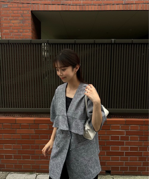 セール】frill double button jacket / フリルダブルボタン