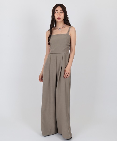 SUWDEE(スーディー)の「camisole wide salopette(サロペット/オーバーオール・レディース・グレー・FREE)」の5枚目の写真