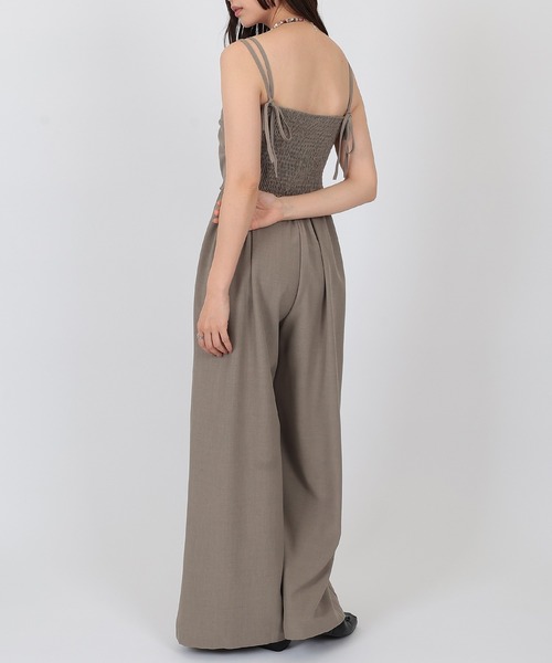SUWDEE(スーディー)の「camisole wide salopette(サロペット/オーバーオール・レディース・グレー・FREE)」の9枚目の写真