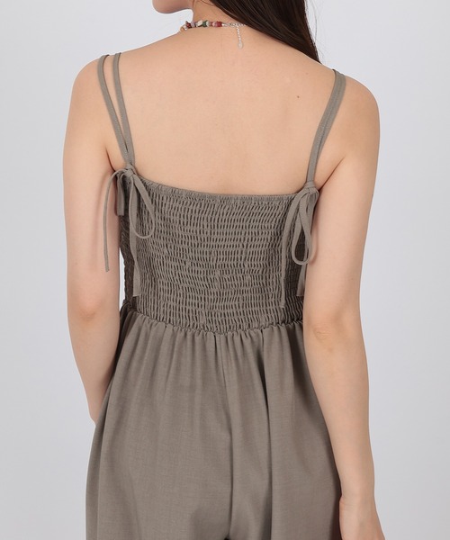 SUWDEE(スーディー)の「camisole wide salopette(サロペット/オーバーオール・レディース・グレー・FREE)」の12枚目の写真