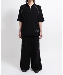 VIVASTUDIO（ビバスタジオ）の「ワッフルセットアップパンツ/PIPING HALF ZIP BOTTOMS（スウェットパンツ）」