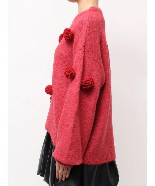 CALNAMUR（カルナムール）の「バラモチーフニット（ニット/セーター・レディース・レッド/ホワイト/ブラック・FREE）」の22枚目の写真