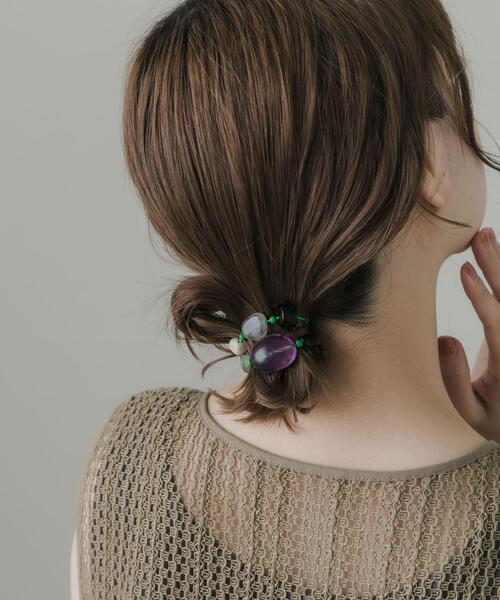 SMELLY（スメリー）の「カラフルモチーフヘアポニー（ヘアゴム・レディース・イエロー系その他/パープル系その他/レッド系その他・-）」の5枚目の写真