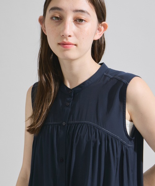 ketty（ケティ）の「レーヨンティアードワンピース≪手洗い可能≫（ワンピース・レディース・ブルー系その他/ネイビー/グリーン系その他・M）」の7枚目の写真