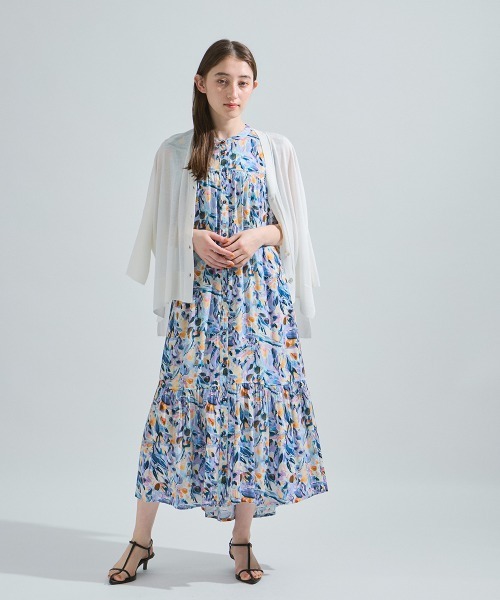 ketty（ケティ）の「レーヨンティアードワンピース≪手洗い可能≫（ワンピース・レディース・ブルー系その他/ネイビー/グリーン系その他・M）」の19枚目の写真