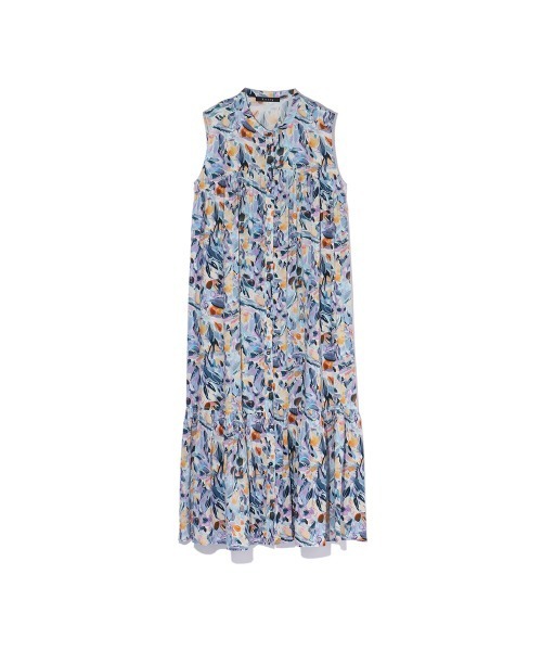 ketty（ケティ）の「レーヨンティアードワンピース≪手洗い可能≫（ワンピース・レディース・ブルー系その他/ネイビー/グリーン系その他・M）」の21枚目の写真