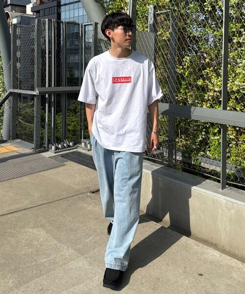 Franklin Climbing（フランクリンクライミング）の「【Franklin Climbing】ユニセックスレッドロゴプリントTEE（Tシャツ/カットソー・レディース・ホワイト/ブラック/ライトグレー・MEDIUM/LARGE）」の11枚目の写真