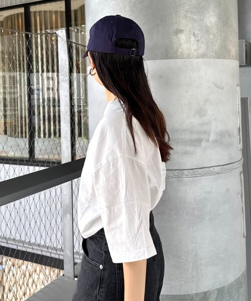 Franklin Climbing】ユニセックスレッドロゴプリントTEE（Tシャツ