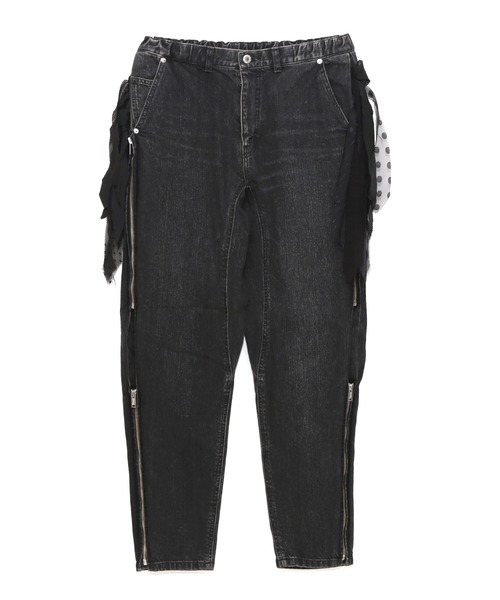 UNDERCOVER UP2E1504-1 ライトブルー 加工デニムパンツ