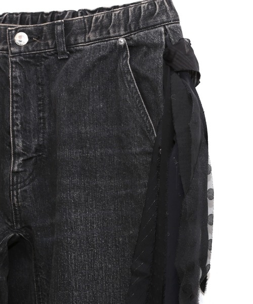 UNDERCOVER(アンダーカバー)の「UP2E1504-1(デニムパンツ・レディース・インディゴブルー/ブラック・1/2)」の8枚目の写真