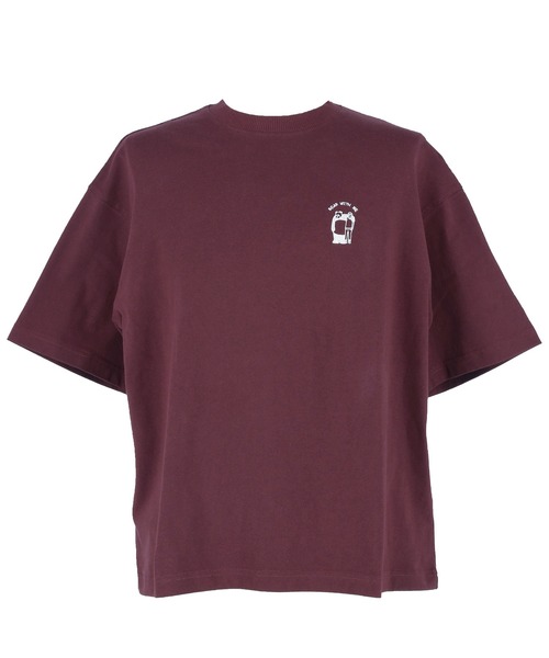 coca（coca）（コカ）の「ワンポイント刺繍Tシャツ（Tシャツ/カットソー・メンズ・ライトベージュ/ワイン・XL/M/L）」の19枚目の写真