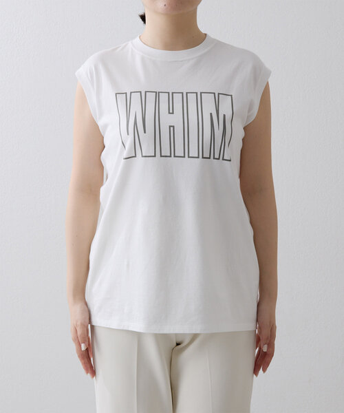 セール】ノースリーブロゴTシャツ（Tシャツ/カットソー）｜Whim