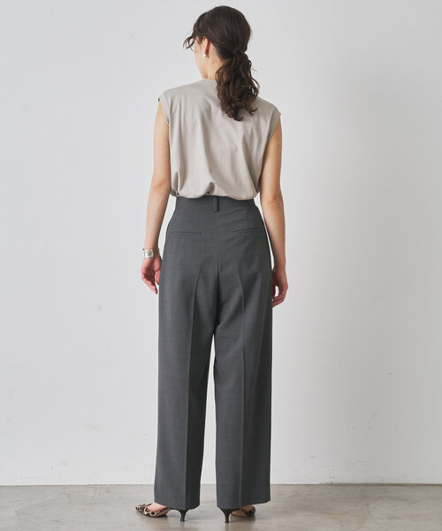 Whim Gazette(ウィムガゼット)の「ノースリーブロゴTシャツ(Tシャツ/カットソー・レディース・オフホワイト/ベビーピンク/ライトグレー・FREE)」の16枚目の写真