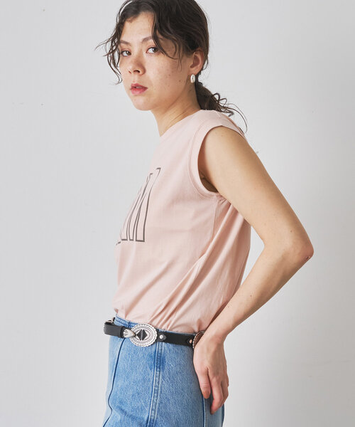 セール】ノースリーブロゴTシャツ（Tシャツ/カットソー）｜Whim